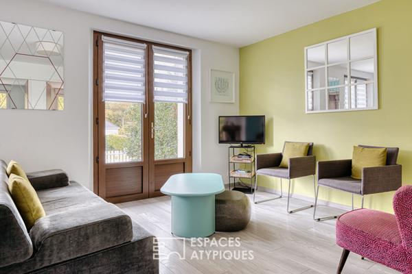 Maison de plain-pied vue sur lac