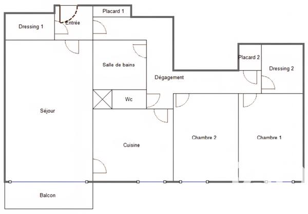 Appartement à vendre 3 pièces 63 m² Le Havre