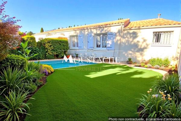 MAISON DE PLAIN-PIED - 500M CENTRE-VILLE DE VAUX SUR MER -