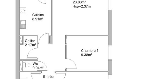 Location Appartement meublé 3 pièces 67.26 m² - Béziers 34500