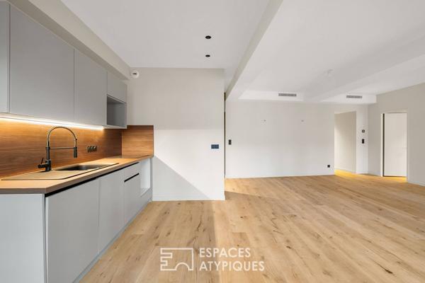 Appartement ancien rénové avec vue sur la Saône