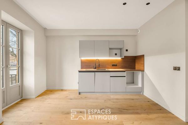 Appartement ancien rénové avec vue sur la Saône