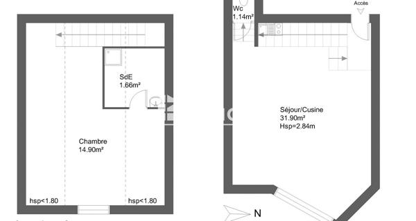 Location Appartement 2 pièces 49.6 m² - Amiens 80000