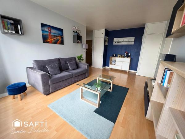 Appartement 2 pièces 44m²- 1ch- cave- 1 stationnement