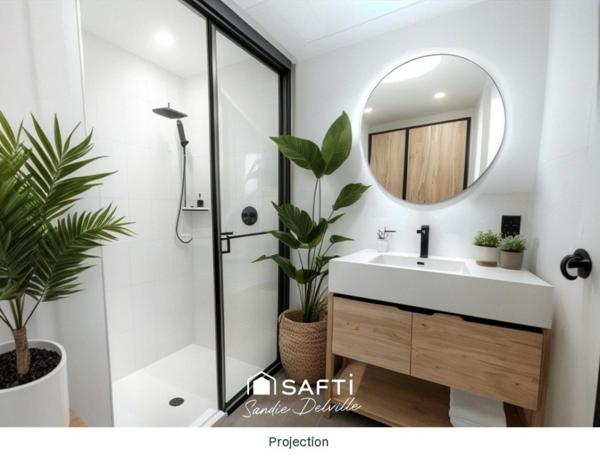 Appartement 2 pièces 44m²- 1ch- cave- 1 stationnement