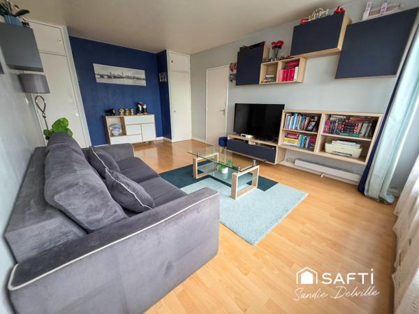 Appartement 2 pièces 44m²- 1ch- cave- 1 stationnement