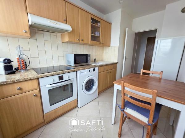 Appartement 2 pièces 44m²- 1ch- cave- 1 stationnement