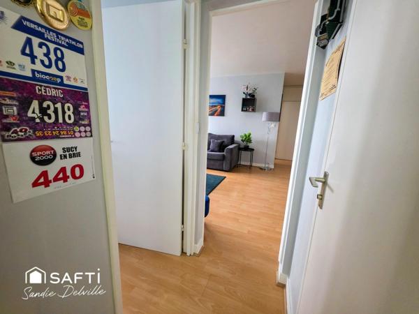 Appartement 2 pièces 44m²- 1ch- cave- 1 stationnement