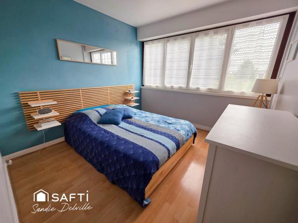 Appartement 2 pièces 44m²- 1ch- cave- 1 stationnement