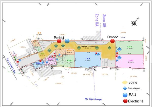 Terrain, à bâtir, viabilisé de 375 m2