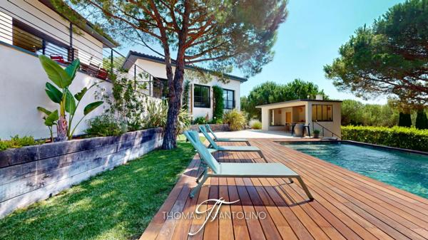MAISON D'ARCHITECTE - 195 M2 - 4 CHAMBRES - PISCINE 14 X 5 - GARAGE