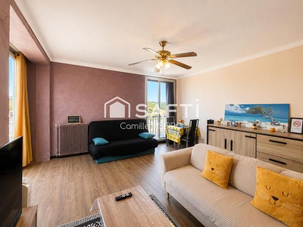 BANYULS SUR MER, APPARTEMENT T2 VUE EXEPTIONNELLE MER ET MONTAGNE,PARKING,CAVE