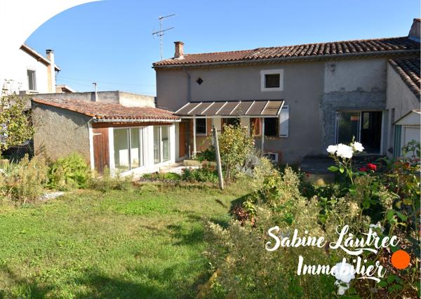 Réalmont (81120) Double maison + terrain constructible + garage + garage pour camping car