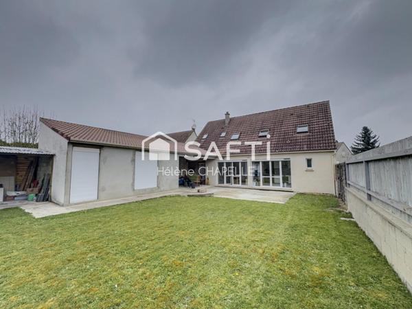 Maison familiale 5 chambres- 125m2-Jardin sans vis à vis - garage- atelier-Neuilly en thelle