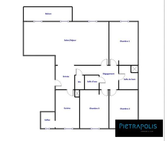 T4 de 100m² -3 chambres -  Chemin de Crépieux à Caluire