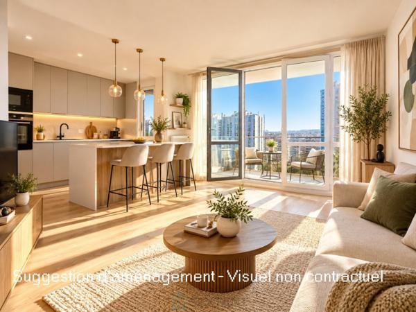 Un appartement offrant une vue panoramique