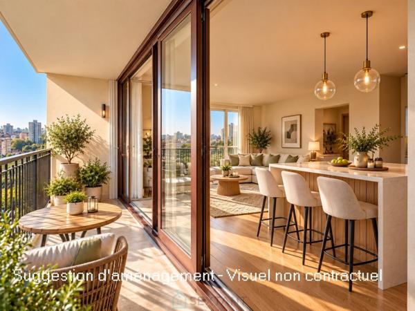 Un appartement offrant une vue panoramique