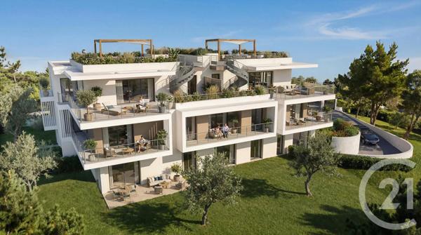 Appartement F2 à vendre  2 pièces - 44,98 m 2   ANTIBES  - 06