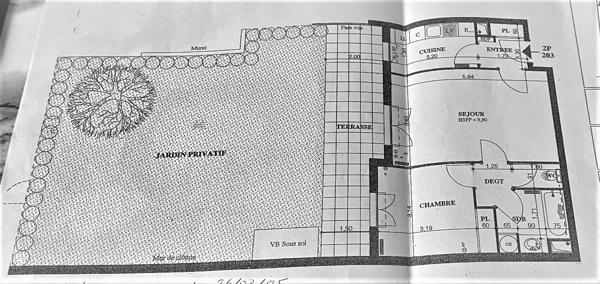 Châtillon (92320) 2 pièces avec jardin