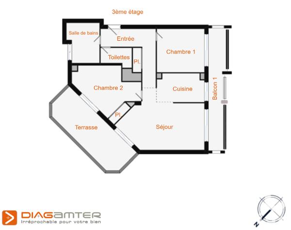 Appartement à vendre 3 pièces 74 m² Menton