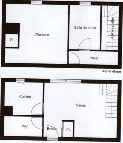 Duplex de 46,85 m²