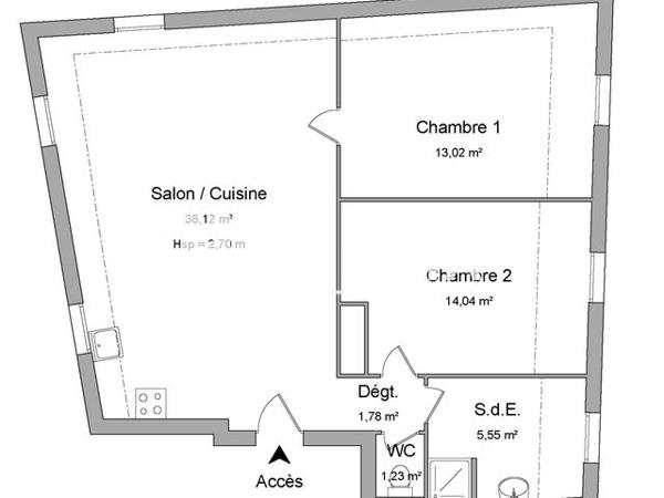 Location Appartement 3 pièces 89.8 m² - 48 ALLEE DU CRET DE L'AIGUILLON Collonges 01550