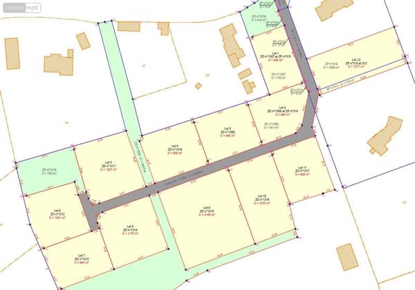 Terrain à Batir à vendre à La Milesse dans la Sarthe (72650), ref : SL-72021-446