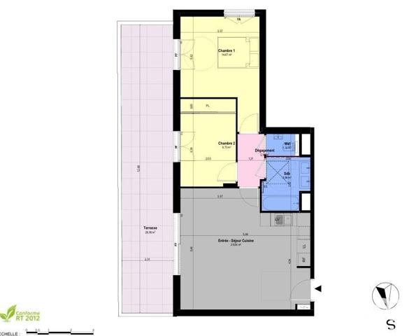 Appartement à vendre 3 pièces 62 m² Châteauneuf-Grasse