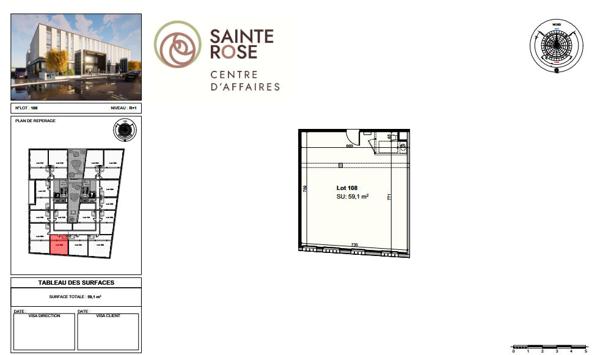 SAINTE ROSE - LOCAL PROFESSIONNEL NEUF 59,1 M² - NARBONNE