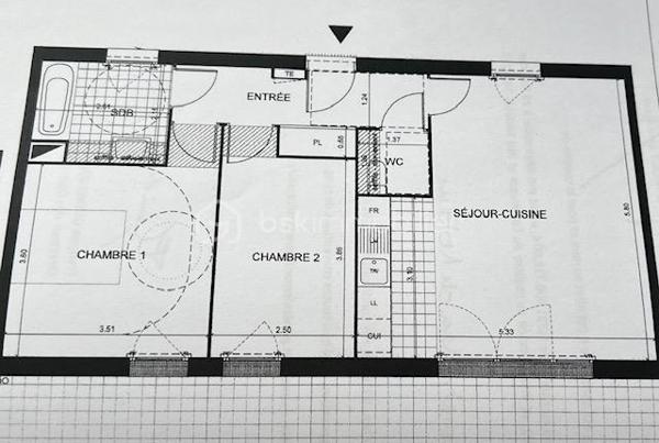 Appartement de 65 m²