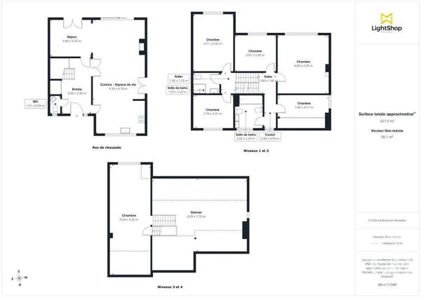 Maison à vendre  8 pièces - 227 m 2   GIF SUR YVETTE  - 91
