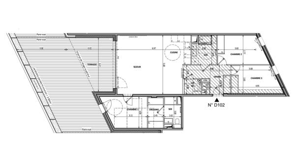 Appartement à vendre 4 pièces 97 m² Aix-les-Bains