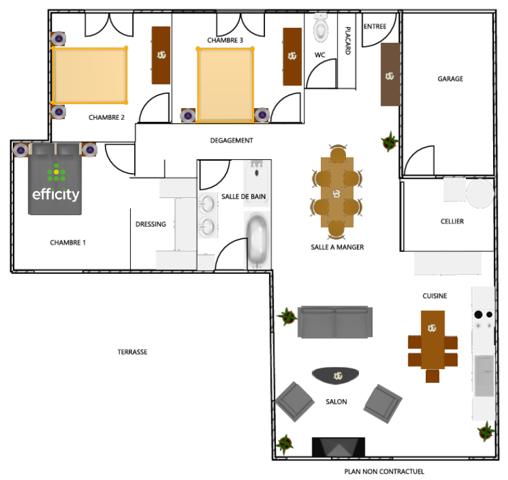 Maison 5 pièces - 123 m² Exclusivité efficity