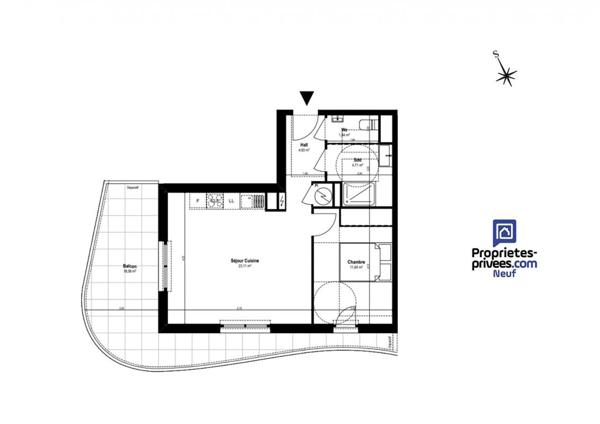 2 pièces  Villeneuve Loubet - Baumettes