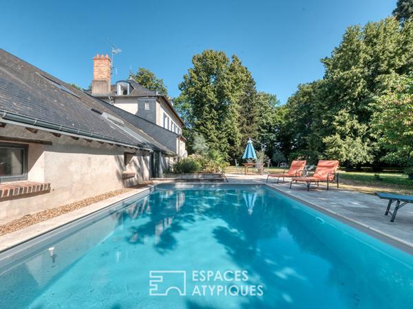 Charmante maison de maître et son parc, aux portes d’Orléans