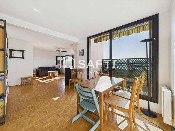 Duplex lumineux avec vue dégagée, terrasses et 4 chambres aux portes de Paris