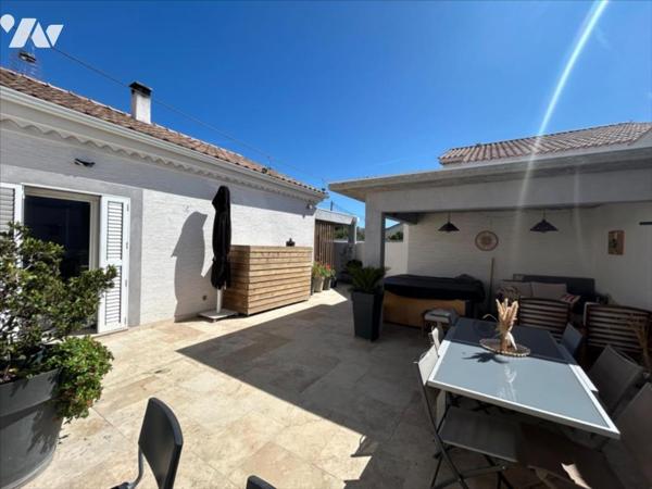 Maison de plain pied de type 5 + combles aménagés et jardin à Berre L'étang