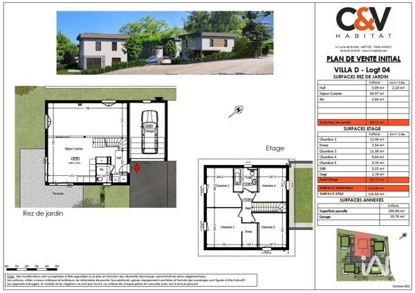 Maison à vendre 4 pièces 116 m² Bossey