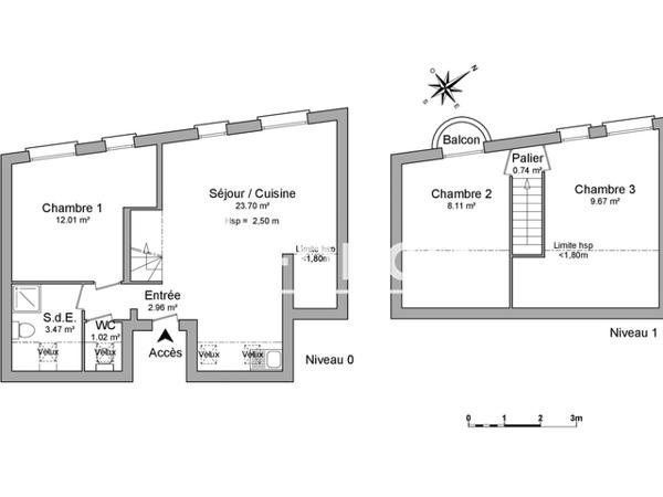 Location Appartement meublé 4 pièces 61.68 m² - 11 RUE BERANGER Amiens 80000