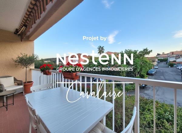 A proximité du centre-ville de la Croix-Valmer, dans une résidence avec piscine, tennis et gardien, appartement 2 pièces avec stationnement