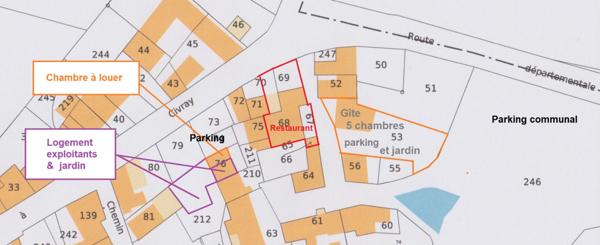 VENTE FONDS DE COMMERCE AUBERGE, BAR AVEC LICENCE IV, GITES, USSON DU POITOU (86)