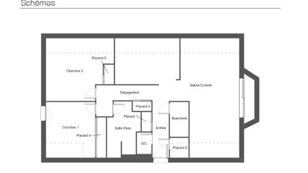 Appartement à vendre 3 pièces 70 m² Quettehou