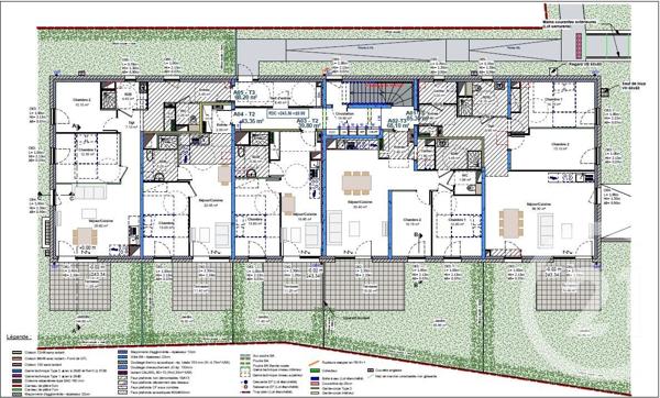 appartement à vendre  3 pièces - 82,75 m2 ENTRANGE - 57