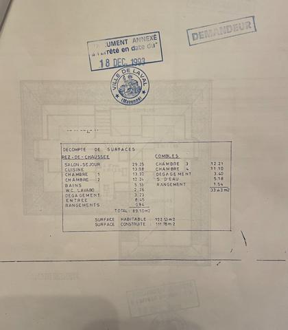 Pavillon 4 chambres sur terrain de 6600m2