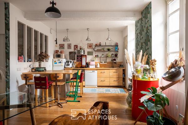 Duplex intimiste et stylisé 85m2 Le Nez dans les Etoiles – FEYDEAU – CHU