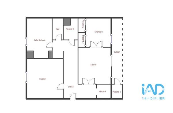 Appartement à vendre 2 pièces 55,48 m² Évreux