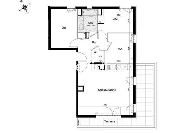 Appartement 4 pièces - 76 m²
