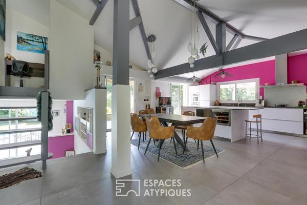 Entre étang et océan, une villa d’exception