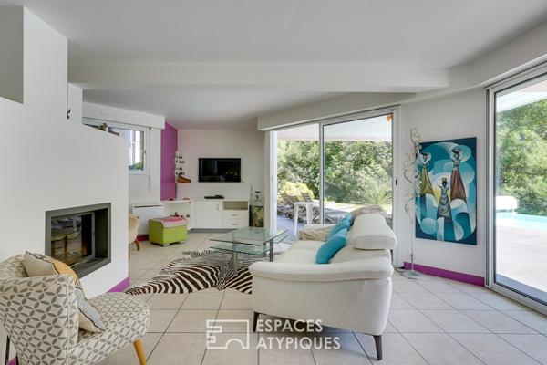 Entre étang et océan, une villa d’exception