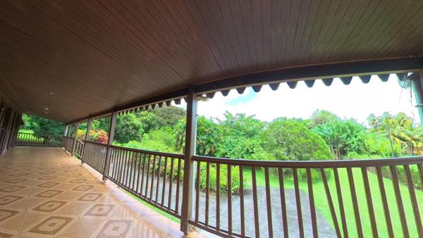 Maison T4 grand jardin plat de 8 311m2 avec sa grande terrasse couverte.